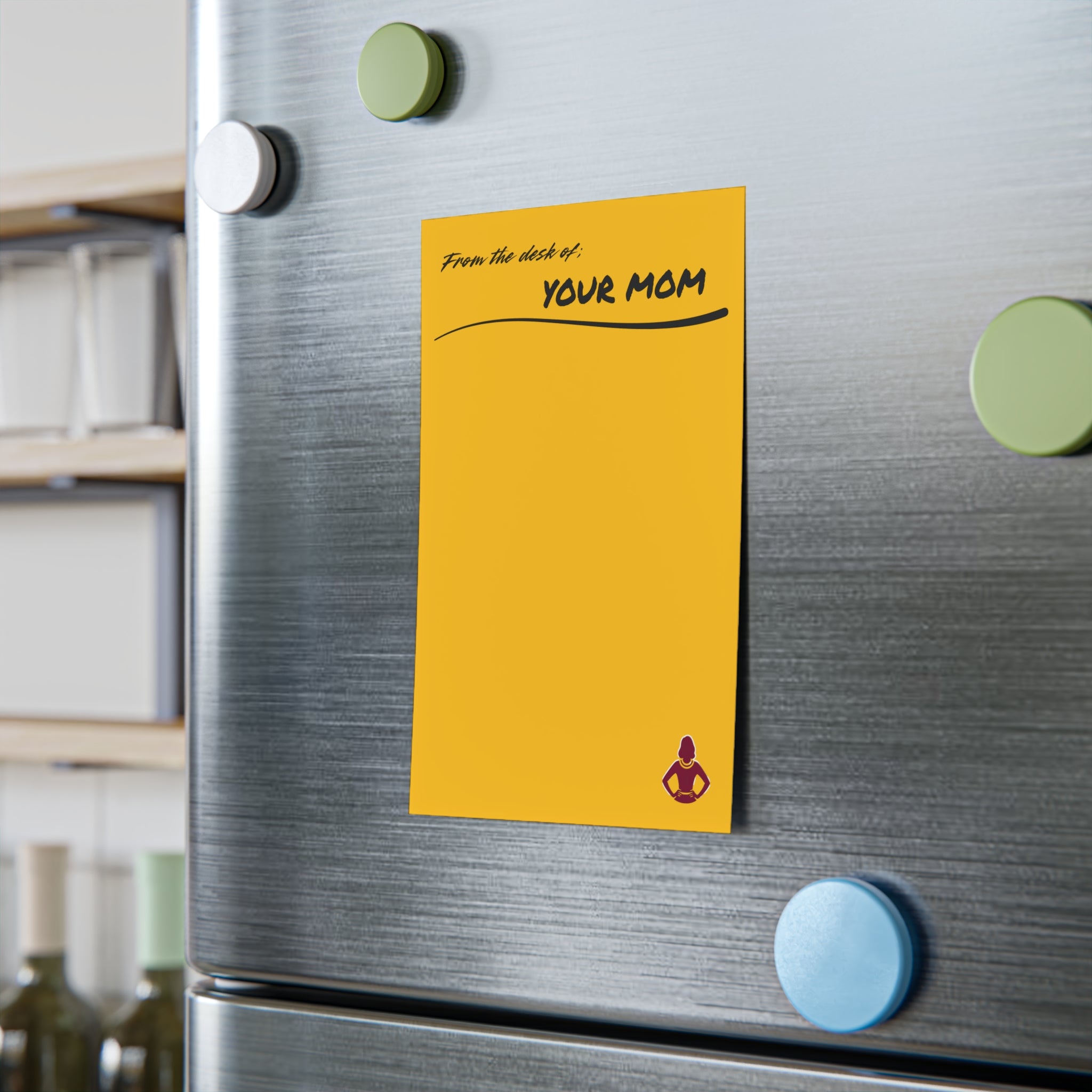 Copy of 'From the desk of YOUR MOM' - YELLOW - Personalized Mom Note Pads - Cute Stationery post-it - Your Mom's Outfitters