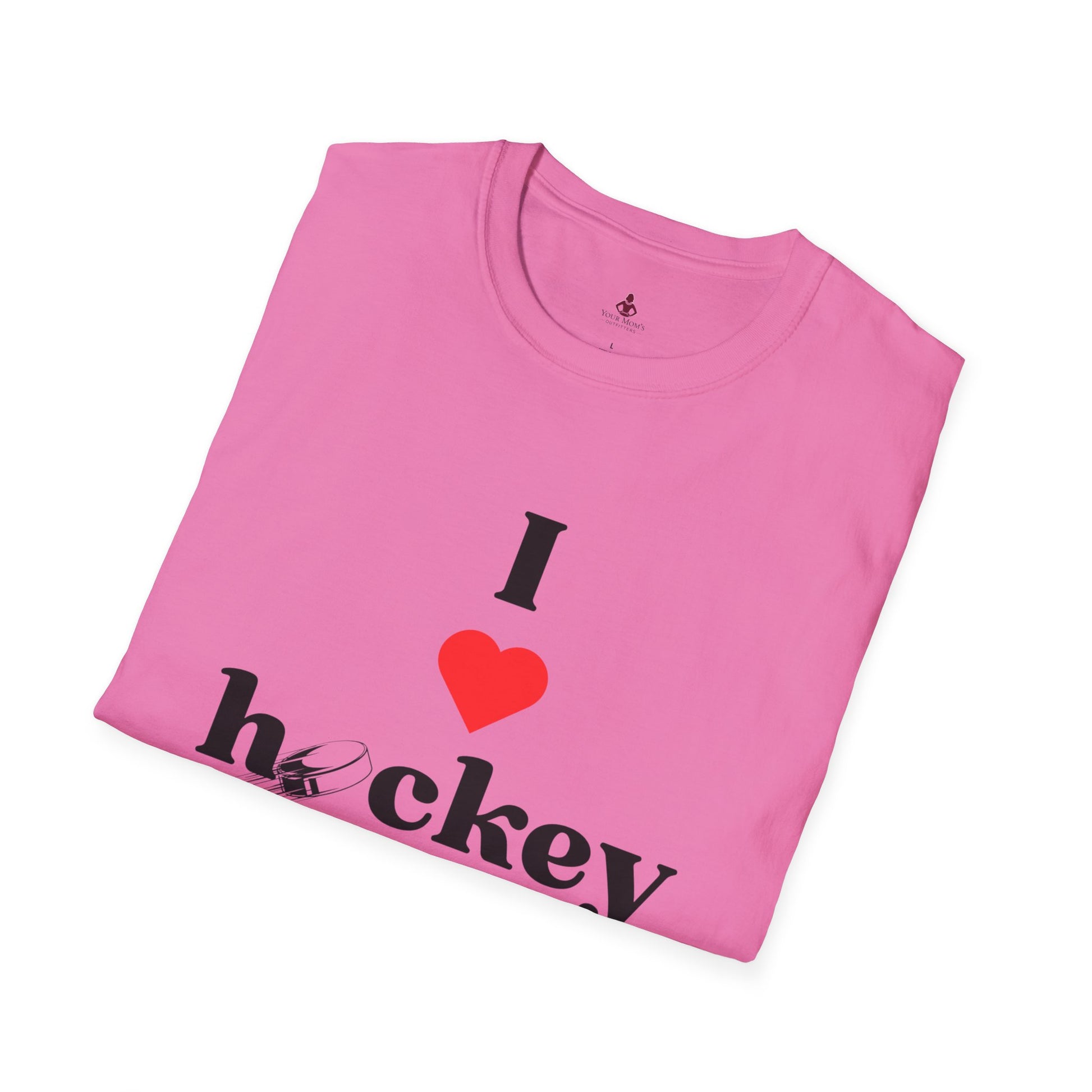 'I Love Hockey Moms' - Unisex Softstyle T-Shirt | Perfect Gift for HOCKEY Enthusiasts - Your Mom's Outfitters