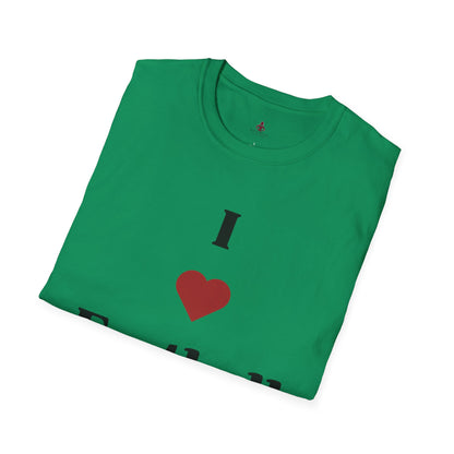 I love Football MOMS - Unisex Softstyle T-Shirt - Your Mom's Outfitters
