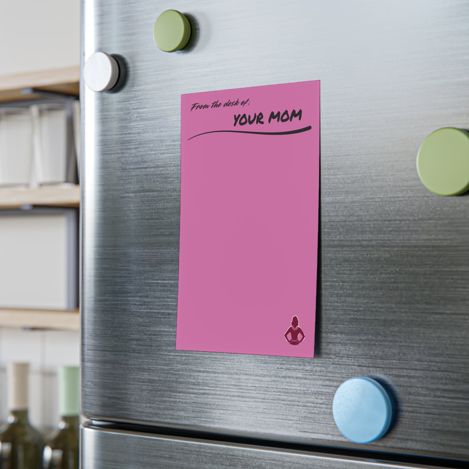 'From the desk of YOUR MOM' - PINK - Personalized Mom Note Pads - Cute Stationery post-it - Your Mom's Outfitters
