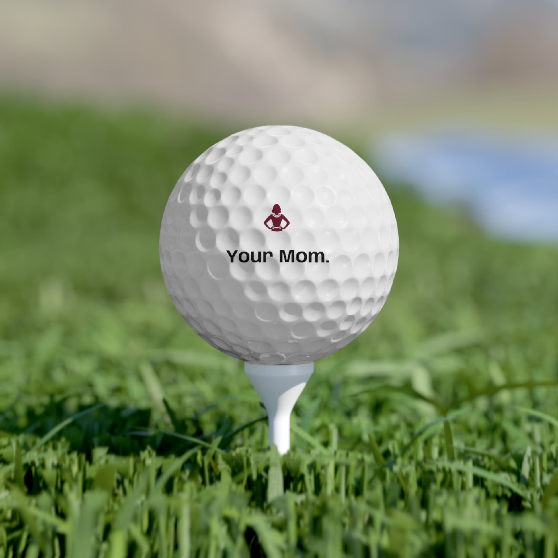 YOUR MOM - Custom Golf Balls Set - 6pcs - Perfect Gift for Golf Moms - Your Mom's Outfitters